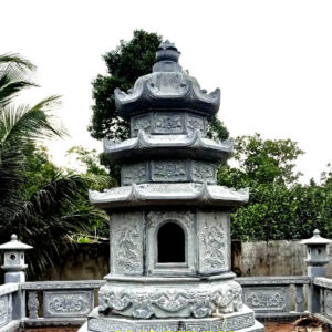 Mẫu lăng mộ đá Long An đẹp, nhà mồ bằng đá thiên nhiên nguyên khối