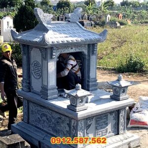 Mộ đá một mái | Đá Thăng Long | Mẫu 006