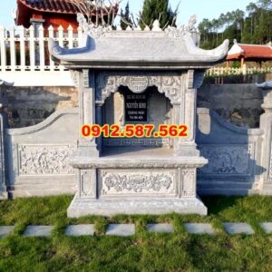 Mộ đá một mái | Đá Thăng Long | Mẫu 009