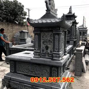 Mộ đá một mái | Đá Thăng Long | Mẫu 010