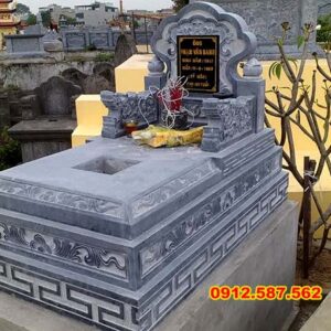 Mẫu mộ đá tam cấp đẹp | Đá Thăng Long | Mẫu 003