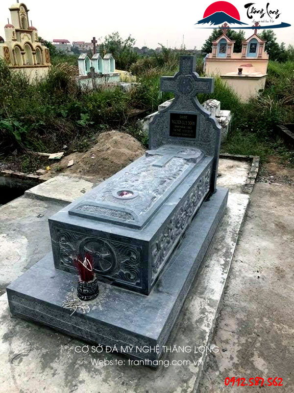 Mộ Đá tam cấp | Đá Mỹ Nghệ Thăng Long | Mẫu – 041 mộ đá tam cấp | Đá Mỹ Nghệ Thăng Long