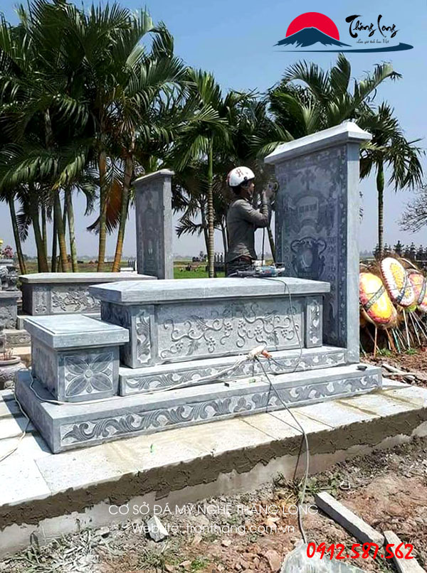 Mộ Đá tam cấp | Đá Mỹ Nghệ Thăng Long | Mẫu – 046 mộ đá tam cấp | Đá Mỹ Nghệ Thăng Long