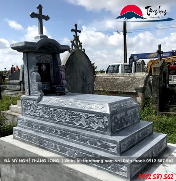 mộ đá tam cấp | Đá mỹ nghệ Thăng Long