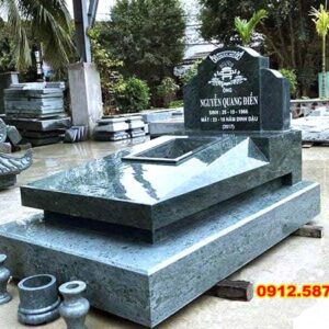 Mẫu mộ đá tam cấp đẹp | Đá Thăng Long | Mẫu 010