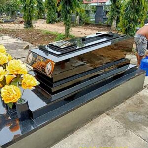 Mẫu mộ đá tam cấp đẹp | Đá Thăng Long | Mẫu 015