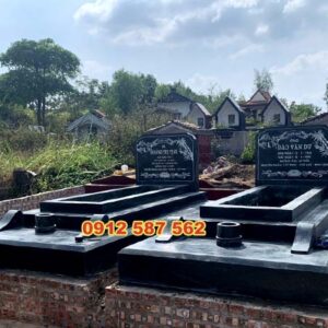 Mẫu mộ đá tam cấp đẹp | Đá Thăng Long | Mẫu 024