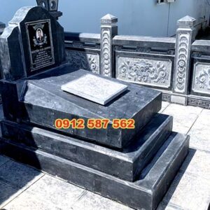 Mẫu mộ đá tam cấp đẹp | Đá Thăng Long | Mẫu 026