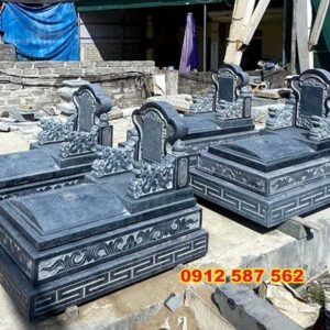 Mẫu mộ đá tam cấp đẹp | Đá Thăng Long | Mẫu 032
