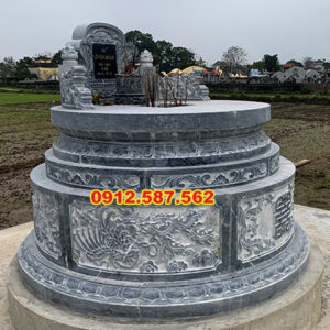 Mộ đá tròn – Mẫu mộ đá độc đáo, mang ý nghĩa phong thủy | Đá Thăng Long | Mẫu 001