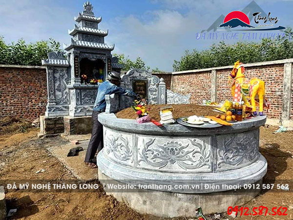 Mộ Đá Tròn | Đá Mỹ Nghệ Thăng Long | Mẫu – 021 Mộ Đá Tròn | Đá Mỹ Nghệ Thăng Long