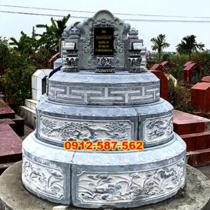 Mộ đá tròn – Mẫu mộ đá độc đáo, mang ý nghĩa phong thủy | Đá Thăng Long | Mẫu 006