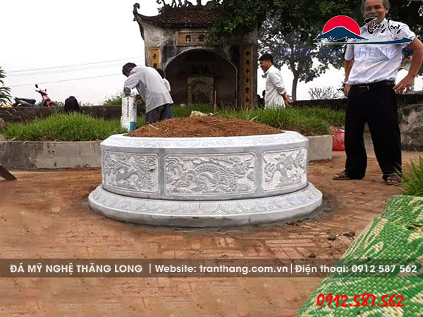Mộ Đá Tròn | Đá Mỹ Nghệ Thăng Long | Mẫu – 08 Mộ Đá Tròn | Đá Mỹ Nghệ Thăng Long