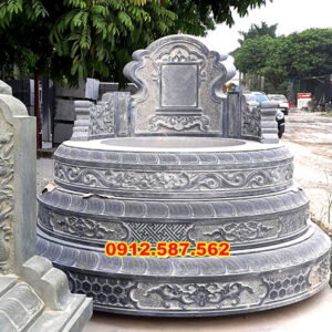 Mộ đá tròn – Mẫu mộ đá độc đáo, mang ý nghĩa phong thủy | Đá Thăng Long | Mẫu 010