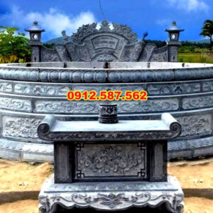 Mộ đá tròn – Mẫu mộ đá độc đáo, mang ý nghĩa phong thủy | Đá Thăng Long | Mẫu 019