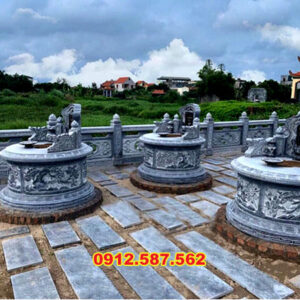 Mộ đá tròn – Mẫu mộ đá độc đáo, mang ý nghĩa phong thủy | Đá Thăng Long | Mẫu 020