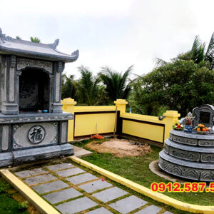 Mộ đá tròn – Mẫu mộ đá độc đáo, mang ý nghĩa phong thủy | Đá Thăng Long | Mẫu 023