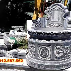 Mộ đá tròn – Mẫu mộ đá độc đáo, mang ý nghĩa phong thủy | Đá Thăng Long | Mẫu 027
