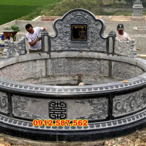 Mộ đá tròn – Mẫu mộ đá độc đáo, mang ý nghĩa phong thủy | Đá Thăng Long | Mẫu 028