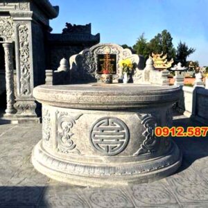 Mộ đá tròn – Mẫu mộ đá độc đáo, mang ý nghĩa phong thủy | Đá Thăng Long | Mẫu 031