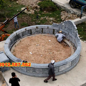 Mộ đá tròn – Mẫu mộ đá độc đáo, mang ý nghĩa phong thủy | Đá Thăng Long | Mẫu 032