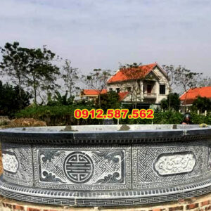 Mộ đá tròn – Mẫu mộ đá độc đáo, mang ý nghĩa phong thủy | Đá Thăng Long | Mẫu 036