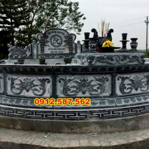 Mộ đá tròn – Mẫu mộ đá độc đáo, mang ý nghĩa phong thủy | Đá Thăng Long | Mẫu 042