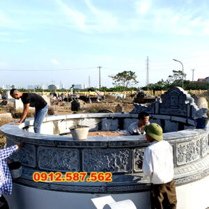 Mộ đá tròn – Mẫu mộ đá độc đáo, mang ý nghĩa phong thủy | Đá Thăng Long | Mẫu 051