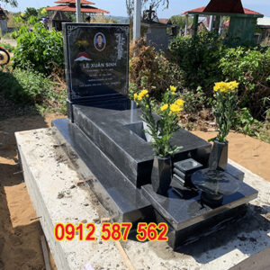 Mộ đá hoa cương granite đẹp | Đá Thăng Long | Mẫu 030