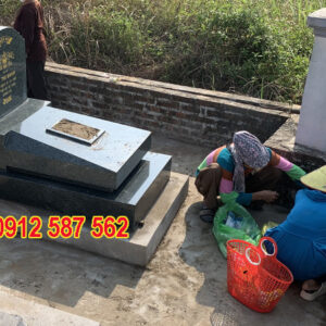 Mộ đá hoa cương granite đẹp | Đá Thăng Long | Mẫu 034