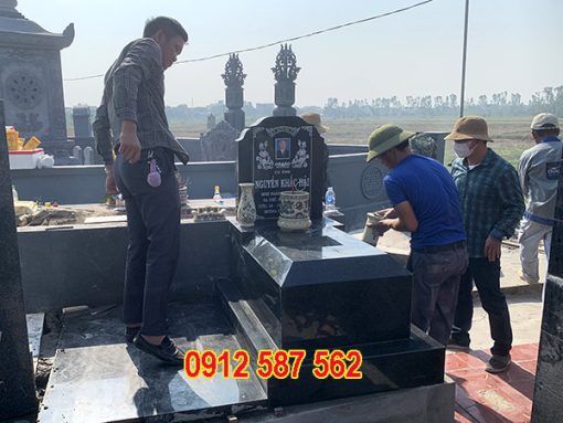 Mộ đá hoa cương granite đẹp, độ bền cao – Đá Mỹ Nghệ Thăng Long – Mẫu 036