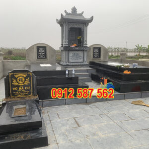 Mộ đá hoa cương granite đẹp | Đá Thăng Long | Mẫu 037