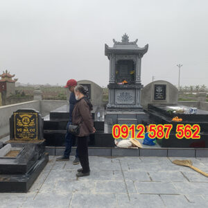 Mộ đá hoa cương granite đẹp | Đá Thăng Long | Mẫu 038