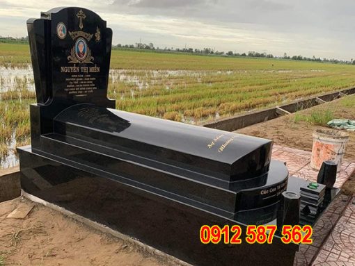 Mẫu mộ công giáo đá granite thiết kế trang nghiêm, bền đẹp