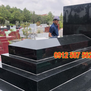 Mộ đá hoa cương granite đẹp | Đá Thăng Long | Mẫu 047