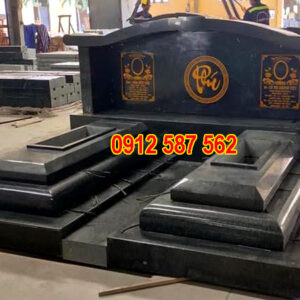 Mộ đá hoa cương granite đẹp | Đá Thăng Long | Mẫu 050