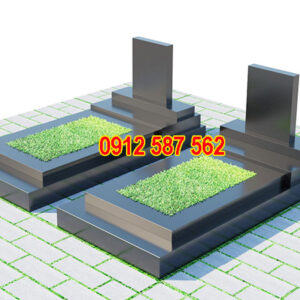 Mộ đá hoa cương granite đẹp | Đá Thăng Long | Mẫu 052