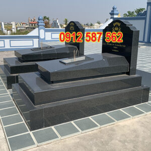 Mộ đá hoa cương granite đẹp | Đá Thăng Long | Mẫu 053