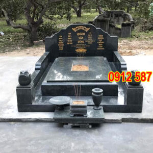 Mộ đá hoa cương granite đẹp | Đá Thăng Long | Mẫu 055