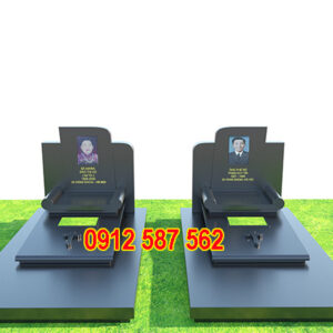 Mộ đá hoa cương granite đẹp | Đá Thăng Long | Mẫu 060