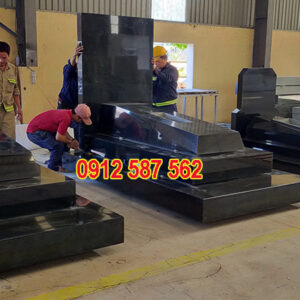 Mộ đá hoa cương granite đẹp | Đá Thăng Long | Mẫu 062