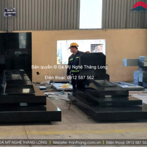 Mộ đá hoa cương granite đẹp | Đá Thăng Long | Mẫu 001