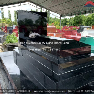 Mộ đá hoa cương granite đẹp | Đá Thăng Long | Mẫu 010