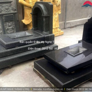 Mộ đá hoa cương granite đẹp | Đá Thăng Long | Mẫu 012