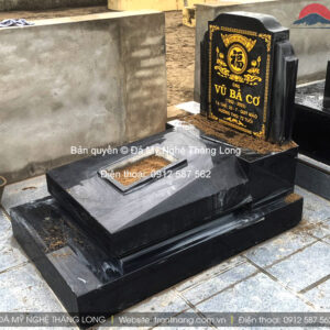 Mộ đá hoa cương granite đẹp | Đá Thăng Long | Mẫu 021