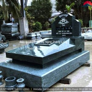 Mộ đá hoa cương granite đẹp | Đá Thăng Long | Mẫu 022