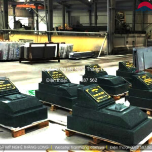 Mộ đá hoa cương granite đẹp | Đá Thăng Long | Mẫu 025