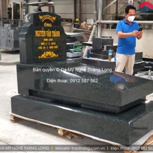 Mộ đá hoa cương granite đẹp | Đá Thăng Long | Mẫu 003