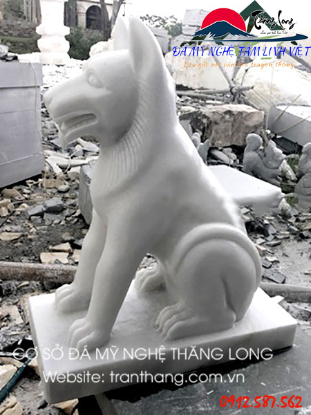 Tượng chó đá | Đá Mỹ Nghệ Thăng Long | Mẫu – 011 Tượng chó đá | Đá Mỹ Nghệ Thăng Long