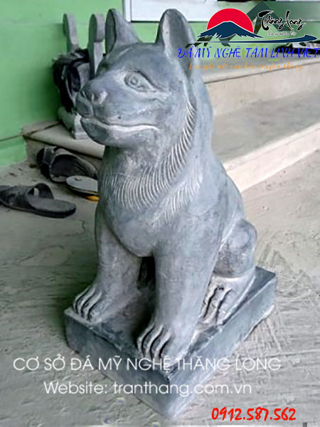 Tượng chó đá | Đá Mỹ Nghệ Thăng Long | Mẫu – 015 Tượng chó đá | Đá Mỹ Nghệ Thăng Long